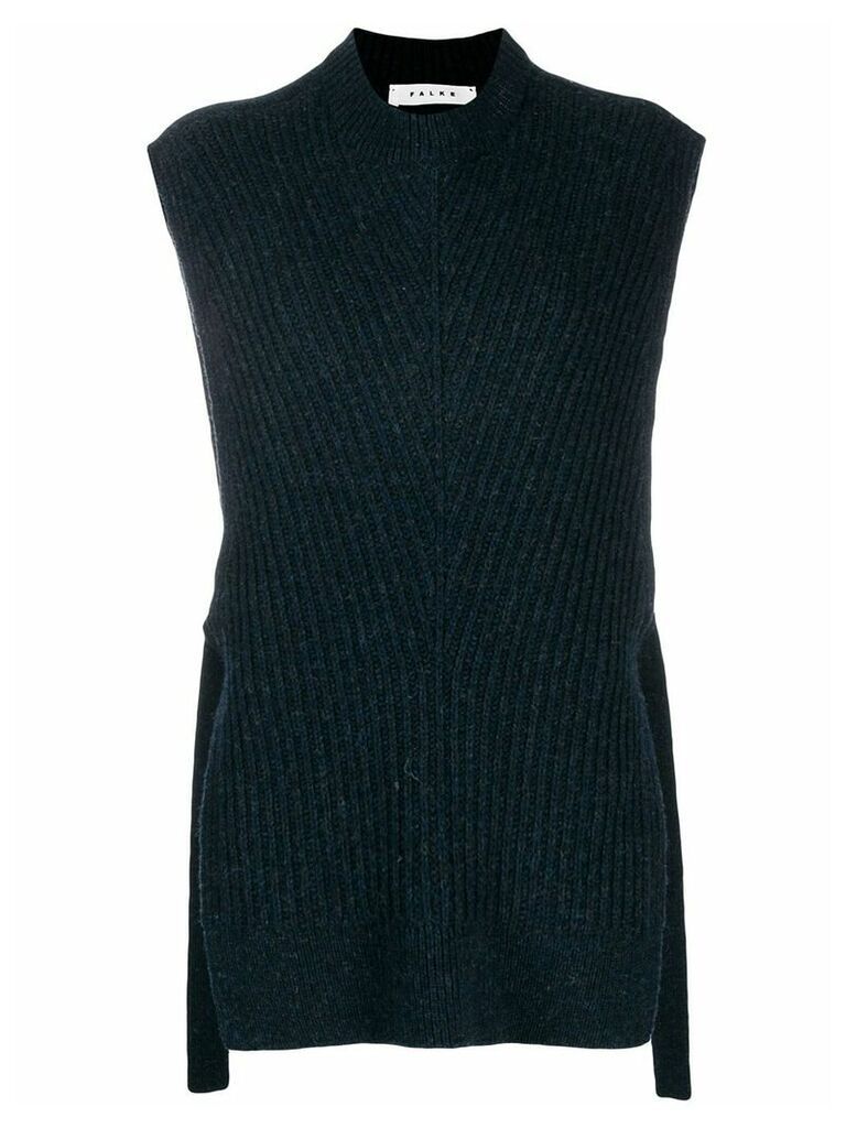 Falke knitted tabard - Blue