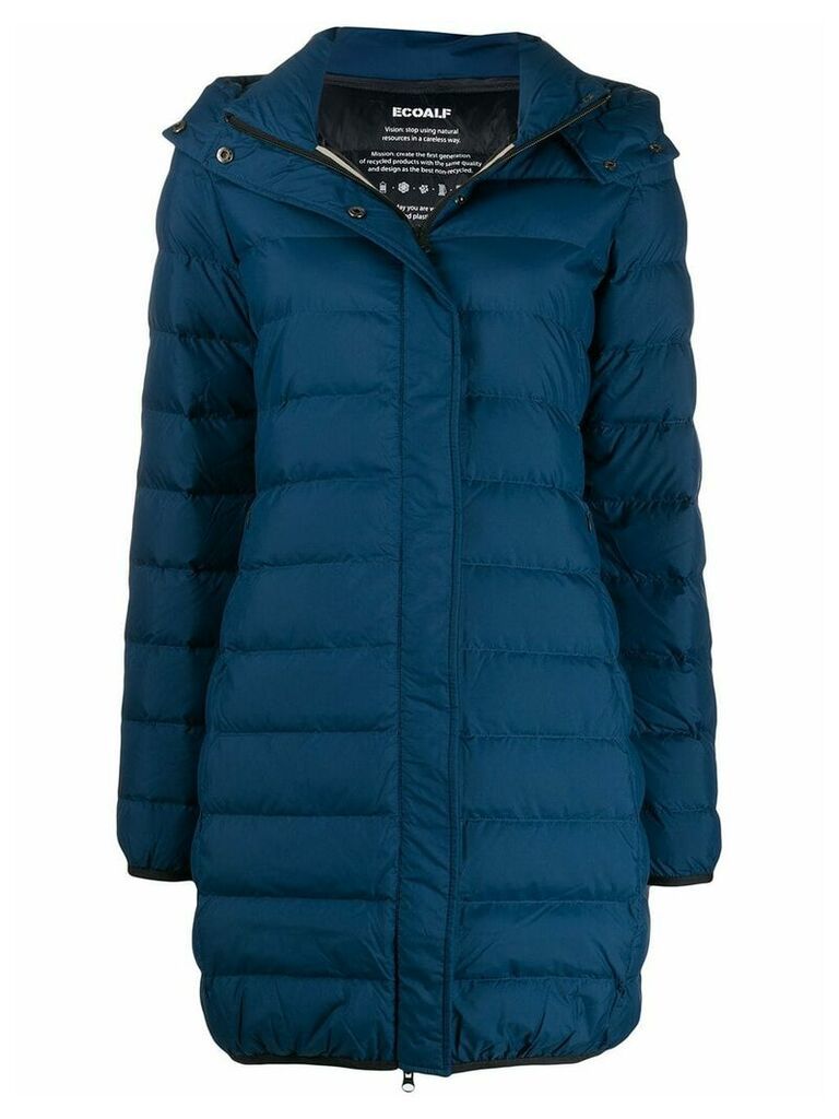 Ecoalf hooded padded coat - Blue