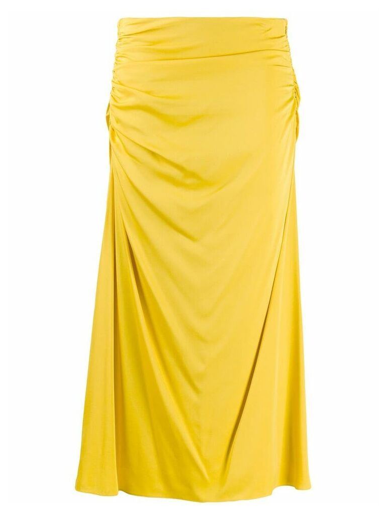 Theory twisted draped skirt - Yellow