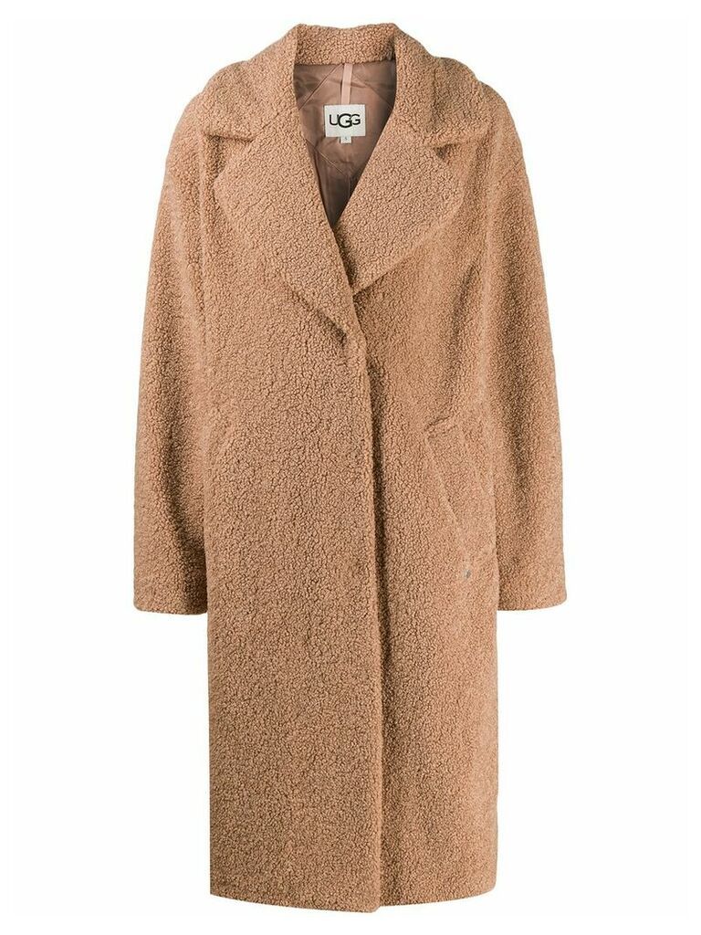 Ugg Australia oversized shearling coat - Brown