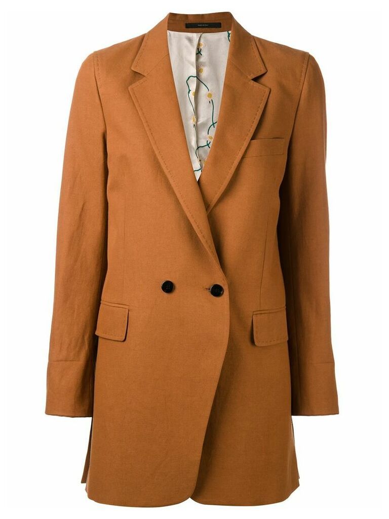 Paul Smith double-breasted midi coat - Brown