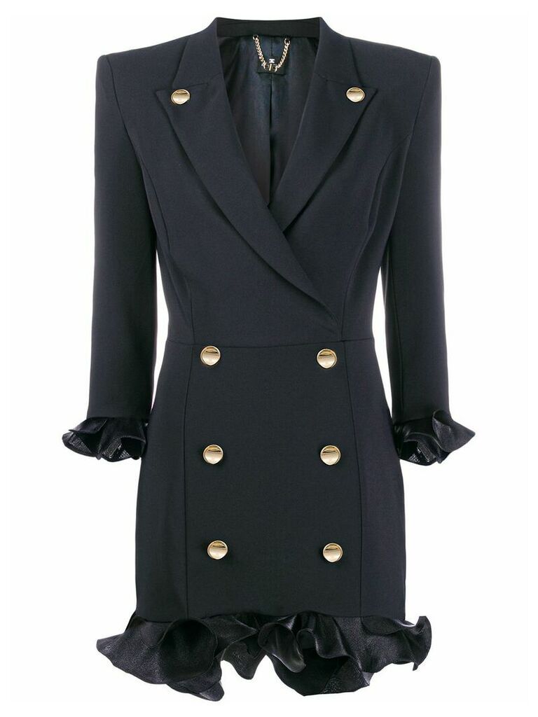 Elisabetta Franchi blazer-style mini dress - Black