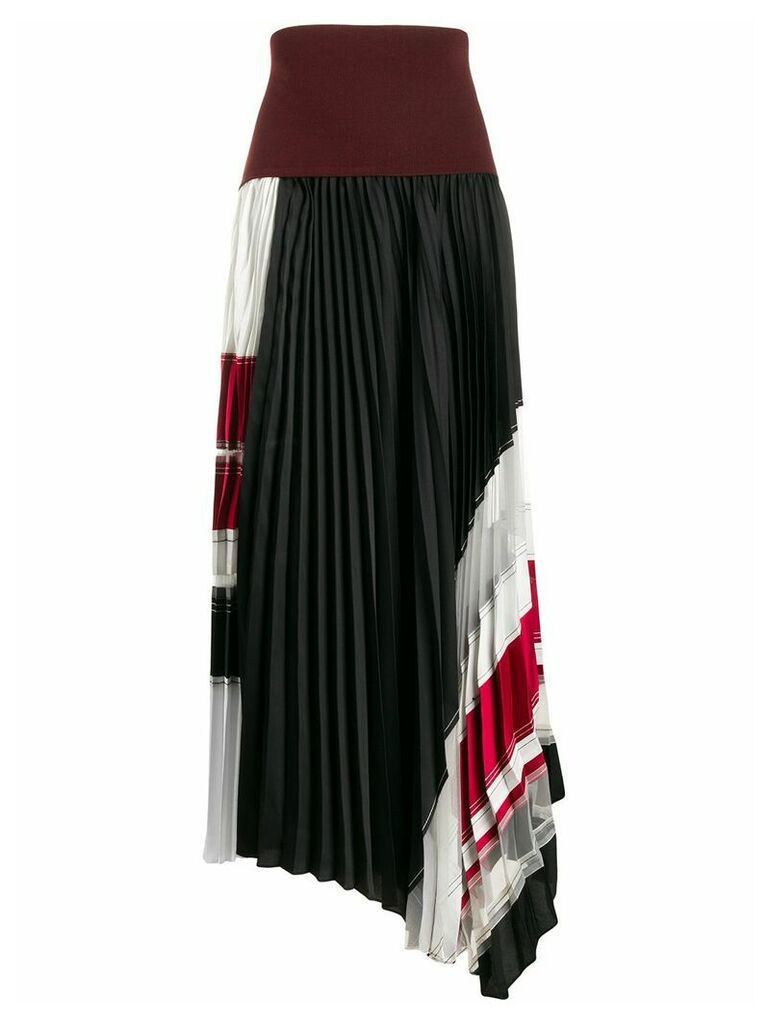 3.1 Phillip Lim asymmetric pleated skirt - Red