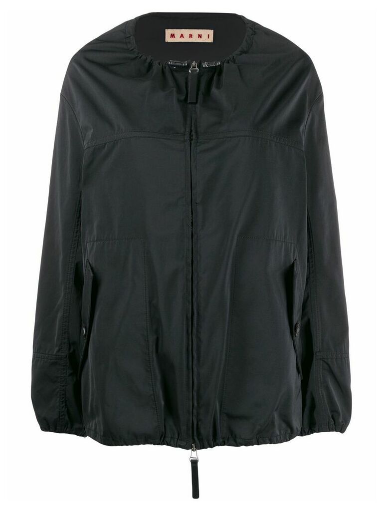 Marni drawstring bomber jacket - Black