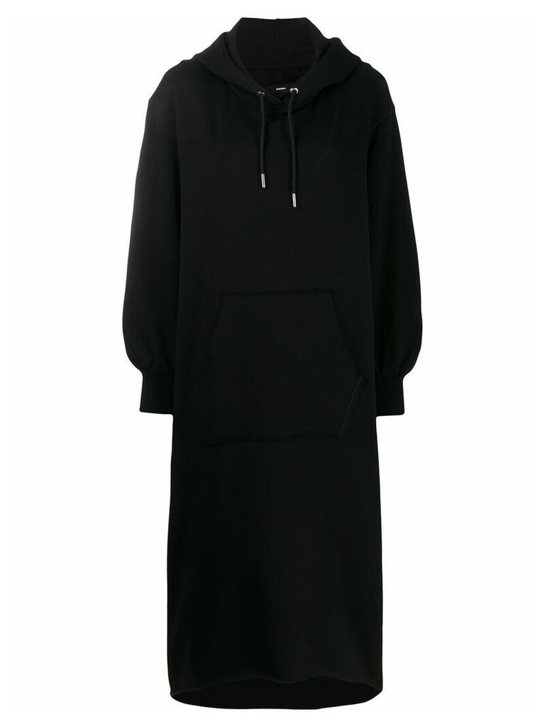 Diesel D-Ilse-Twist-Copy hooded dress - Black