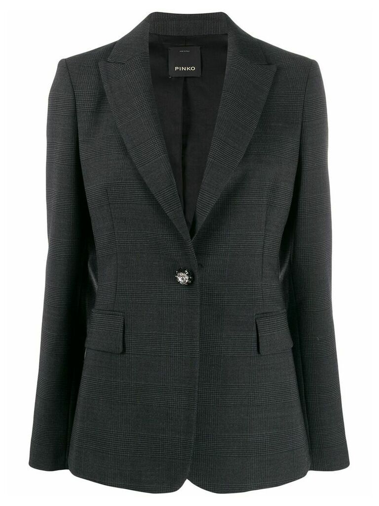 Pinko tailored checked blazer - Grey
