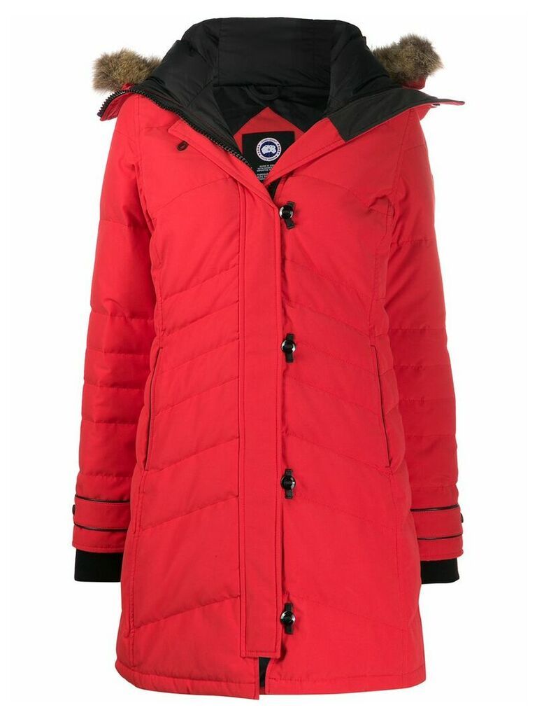 Canada Goose padded hooded coat - Red