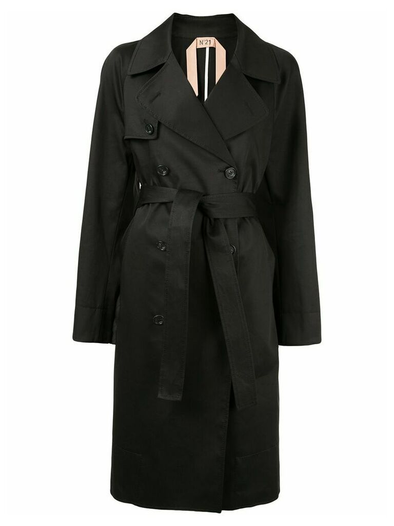 Nº21 double breasted trench coat - Black