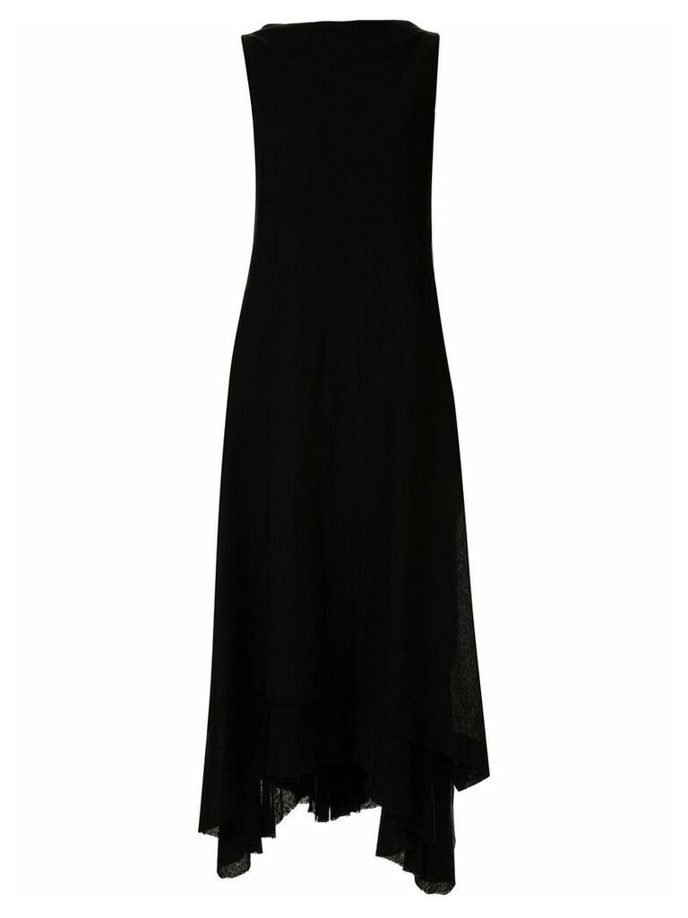 Forme D'expression asymmetric fine knit dress - Black