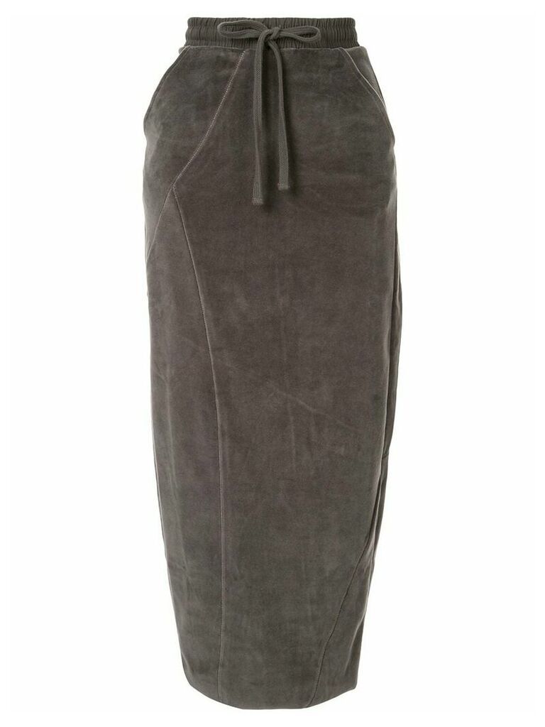 Thom Krom drawstring waist skirt - Grey