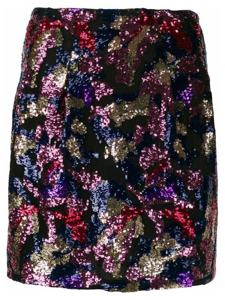 IRO Liv sequin embroidered skirt - PINK