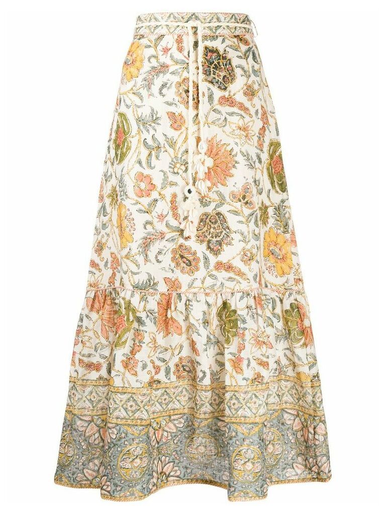 Zimmermann paisley print skirt - NEUTRALS
