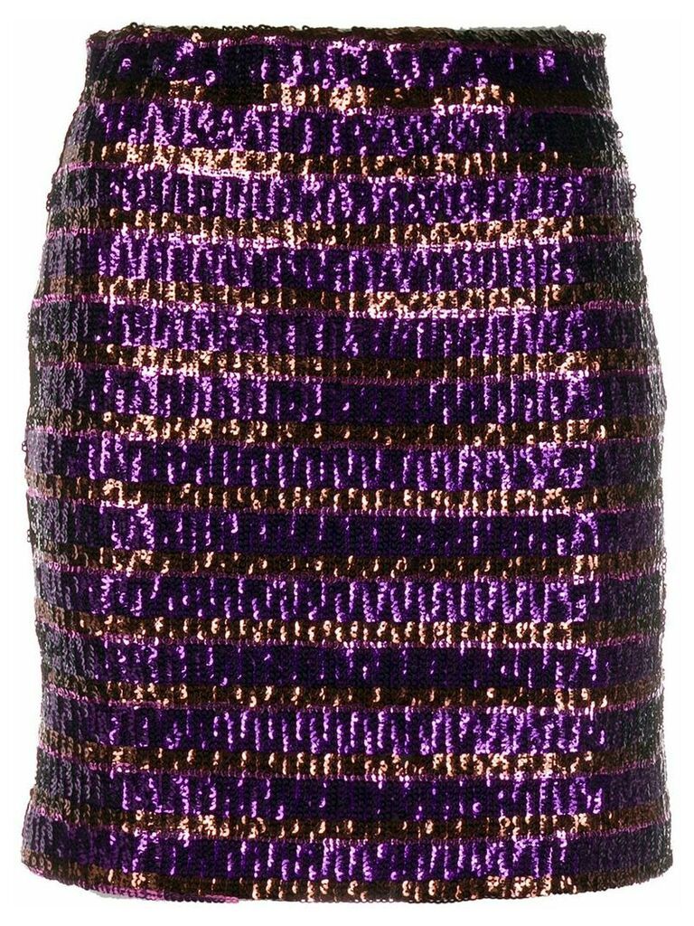 Aniye By sequin embroidered mini skirt - 00698 PURPLE