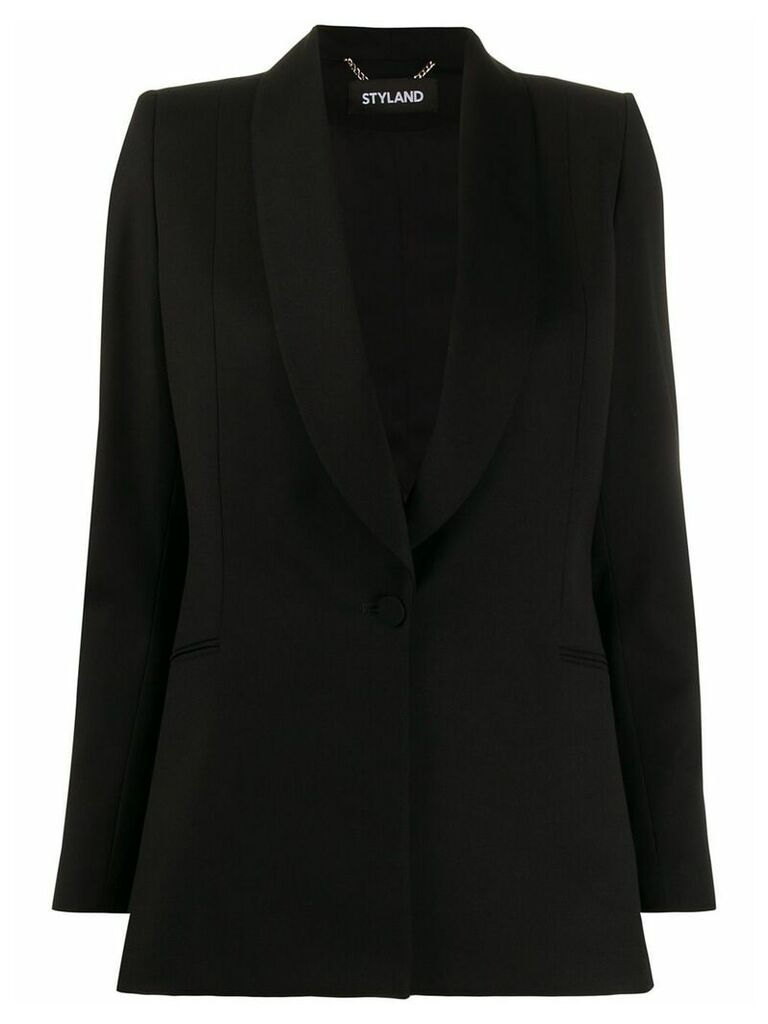 Styland shawl lapel blazer - Black