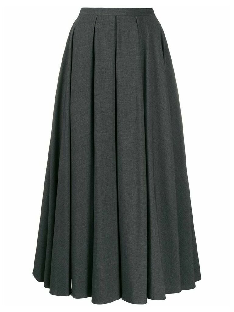 Blanca Vita pleated A-line skirt - Grey