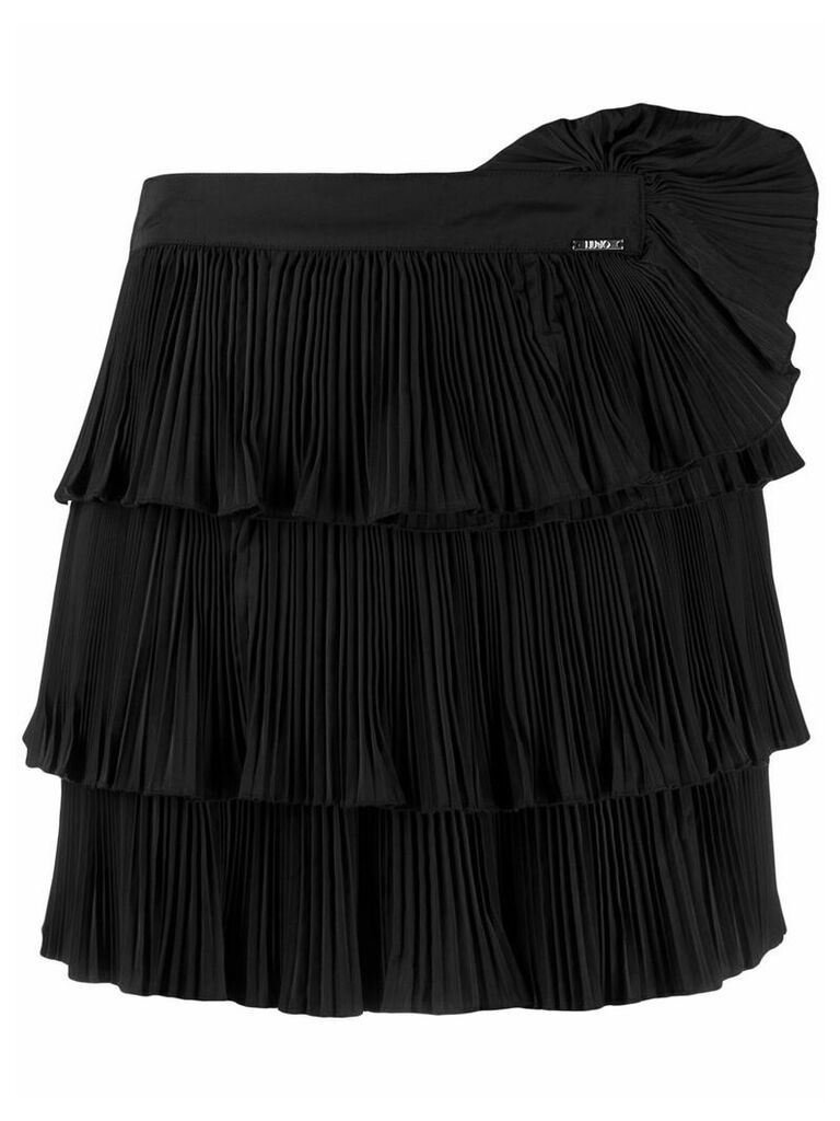 LIU JO ruffled pleated skirt - Black
