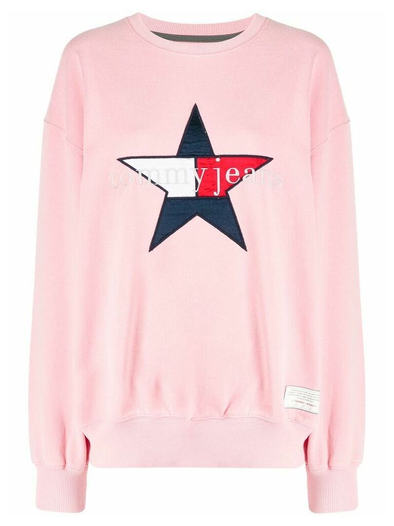Tommy Jeans star logo sweatshirt - PINK