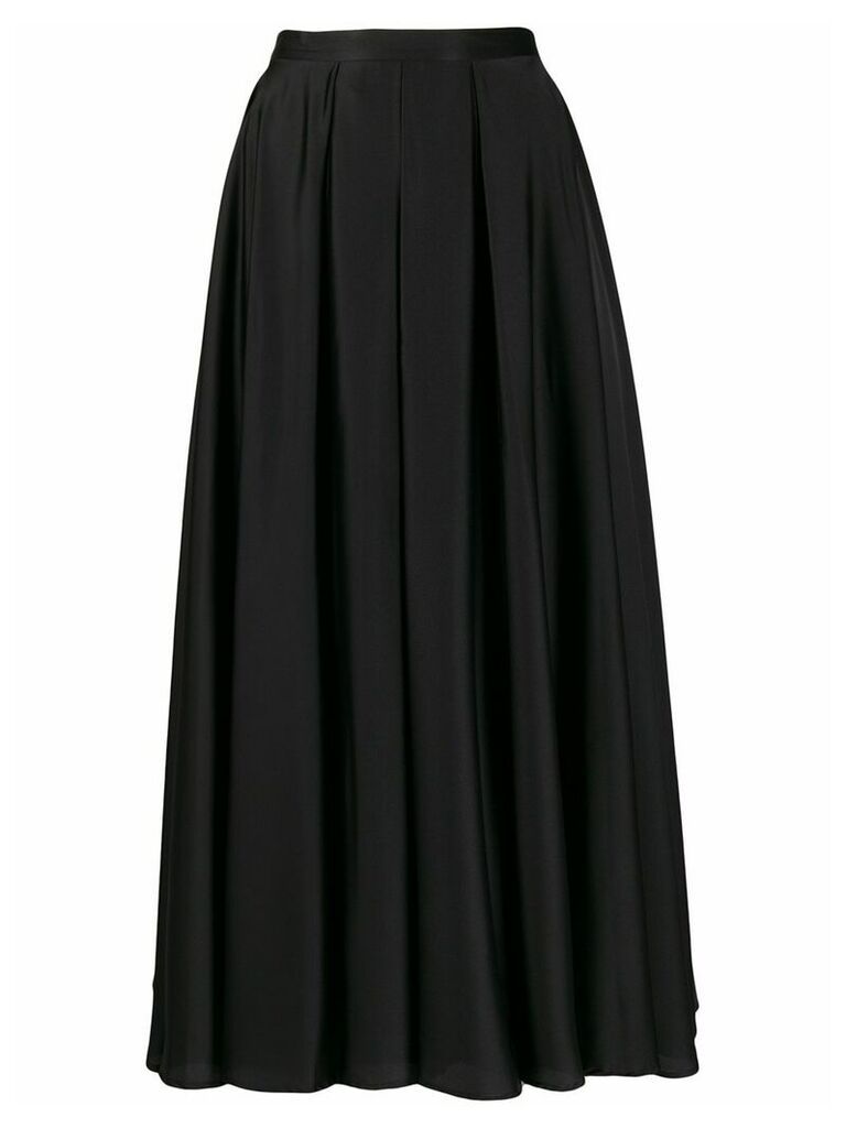 Blanca Vita pleated A-line skirt - Black