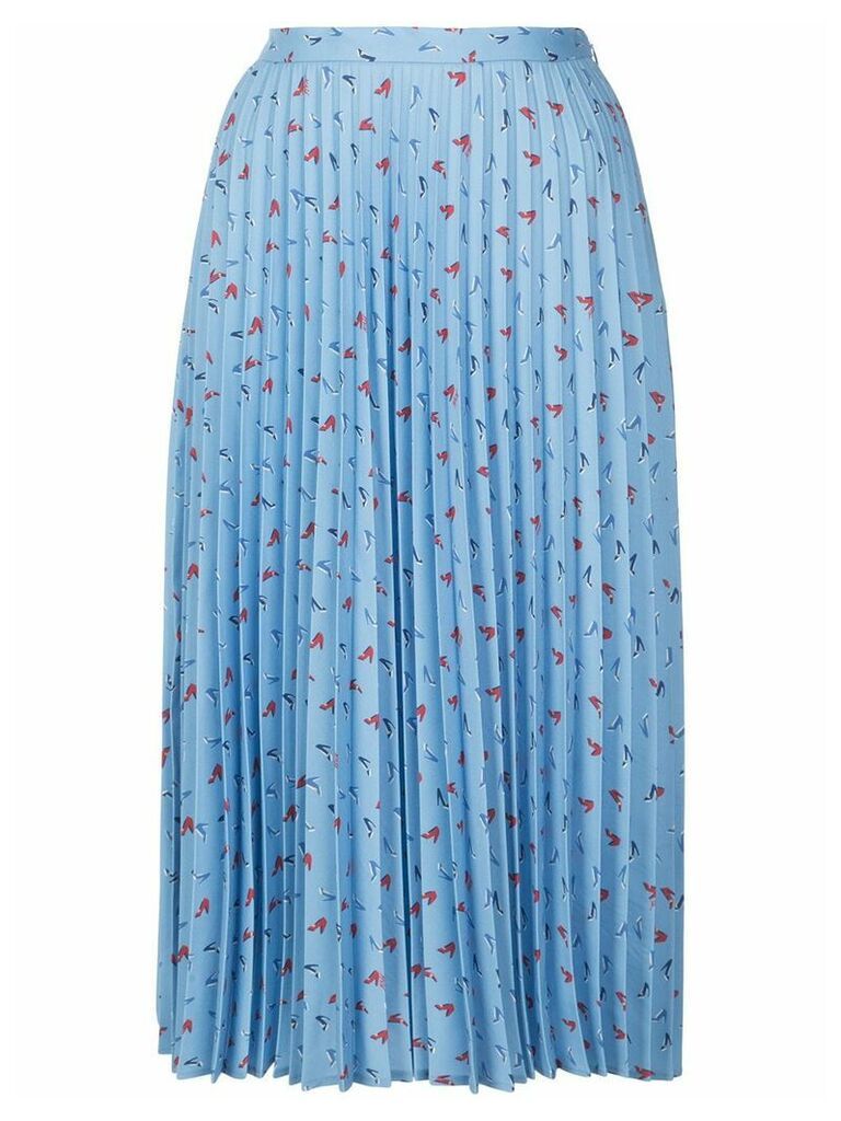 HVN Tracy pleated skirt - Blue