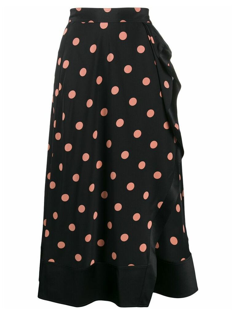 Tory Burch polka-dot print skirt - Black