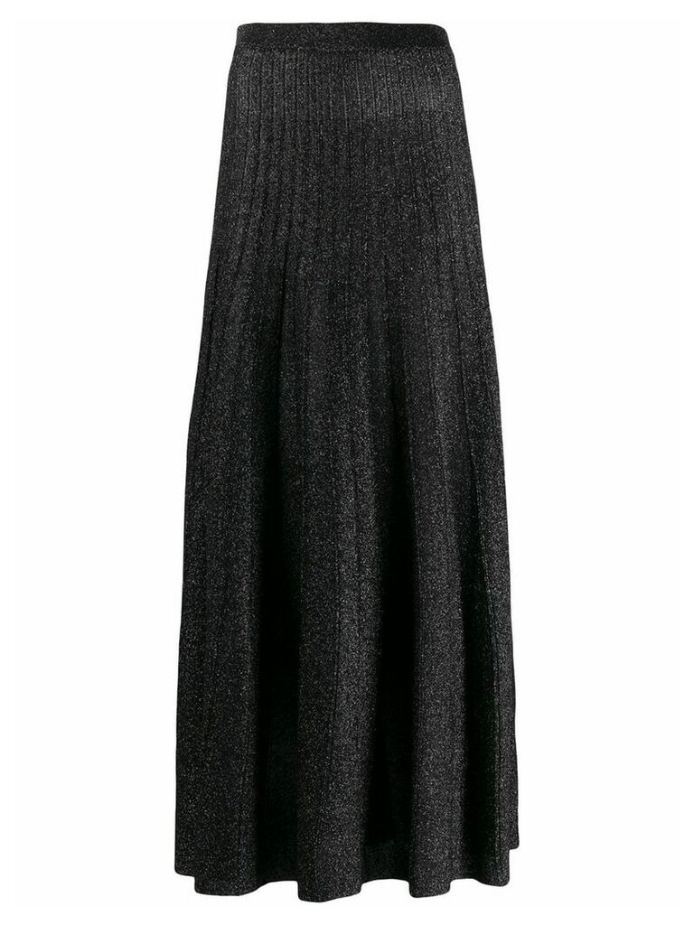 Joseph glitter effect pleated skirt - Black