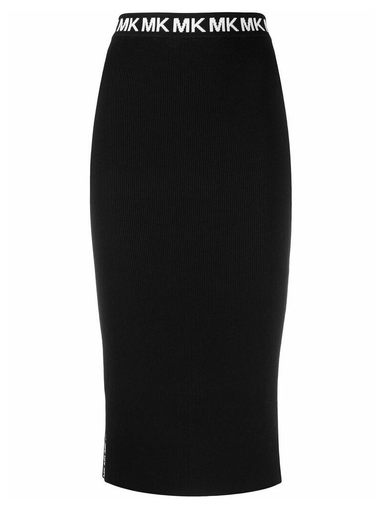 Michael Michael Kors side logo skirt - Black