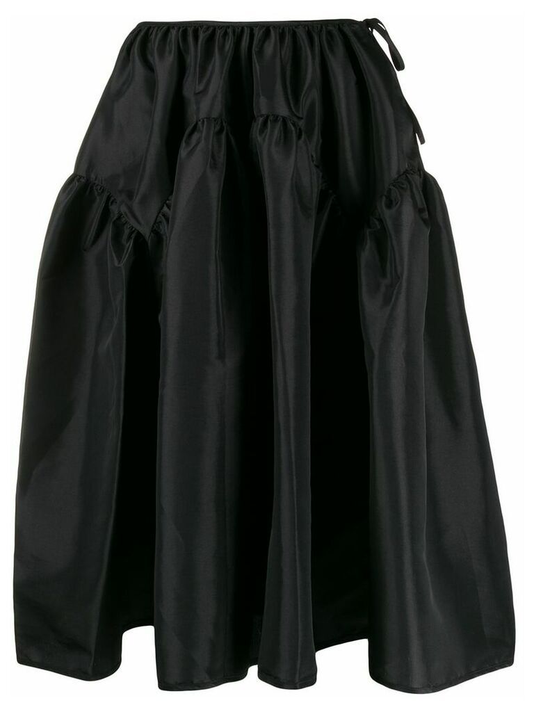 Cecilie Bahnsen elasticated full skirt - Black
