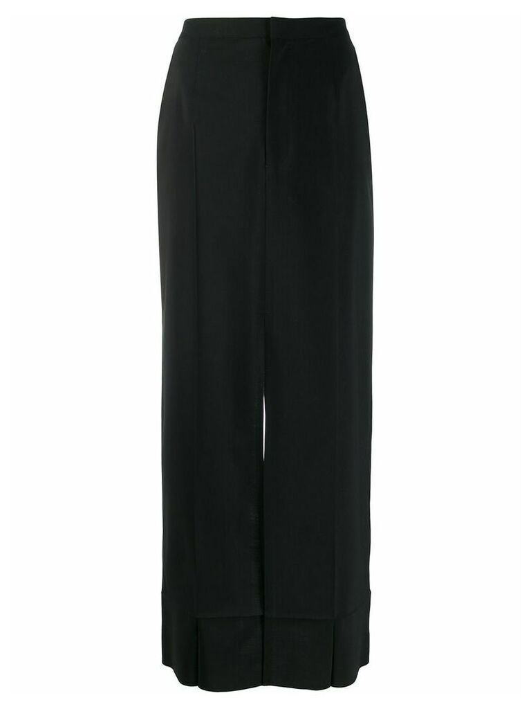 MM6 Maison Margiela high-waist front slit skirt - Black