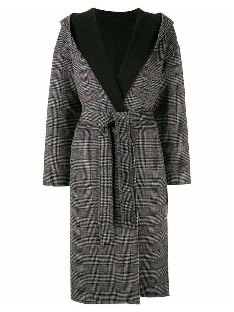 Loveless reversible shawl collar coat - Grey