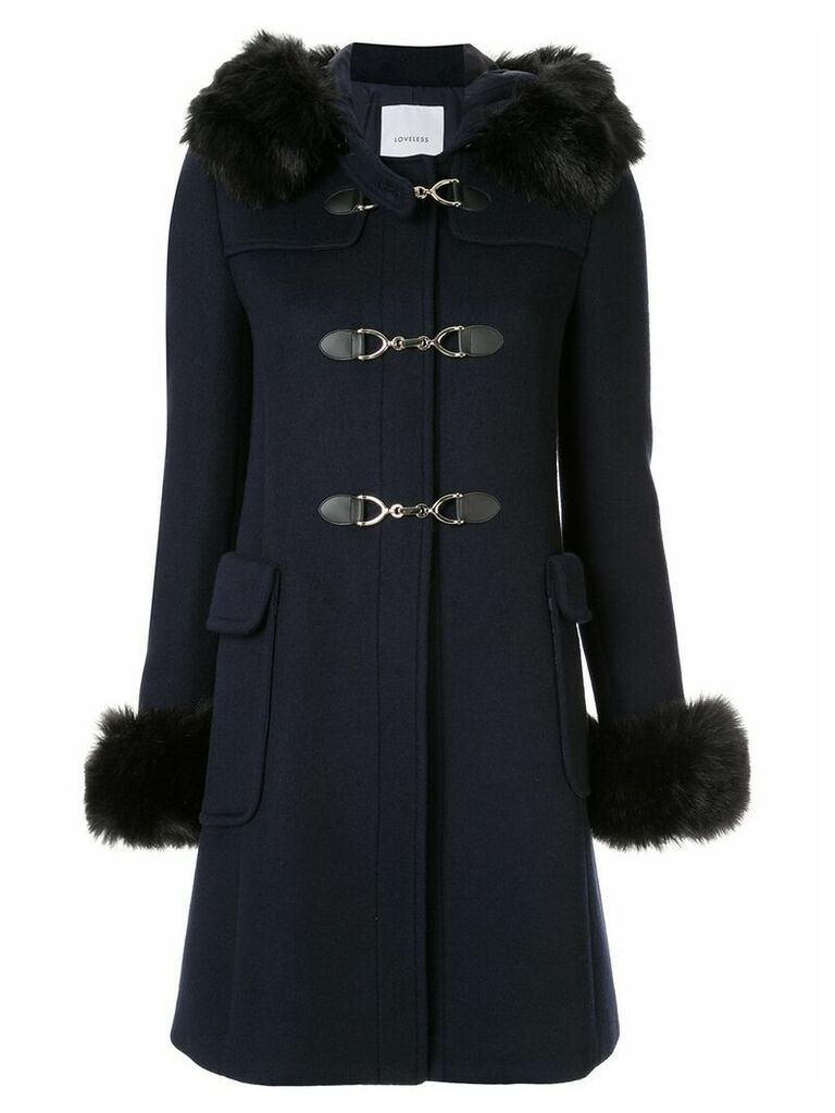 Loveless hooded parka coat - Blue