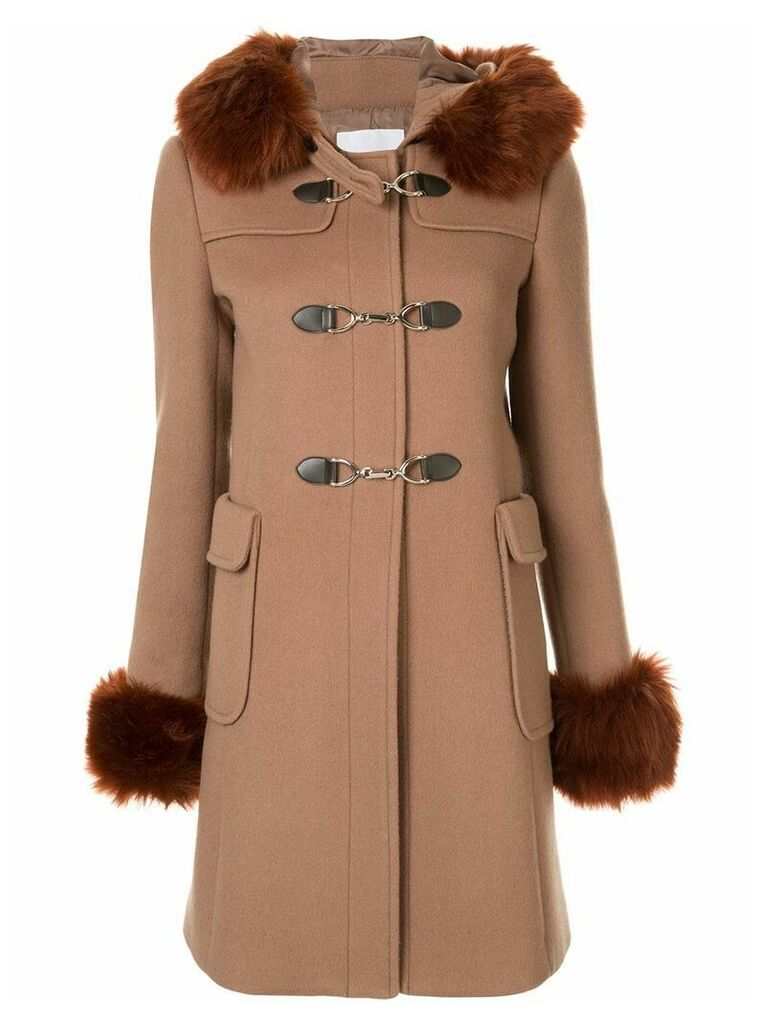 Loveless hooded parka coat - Brown