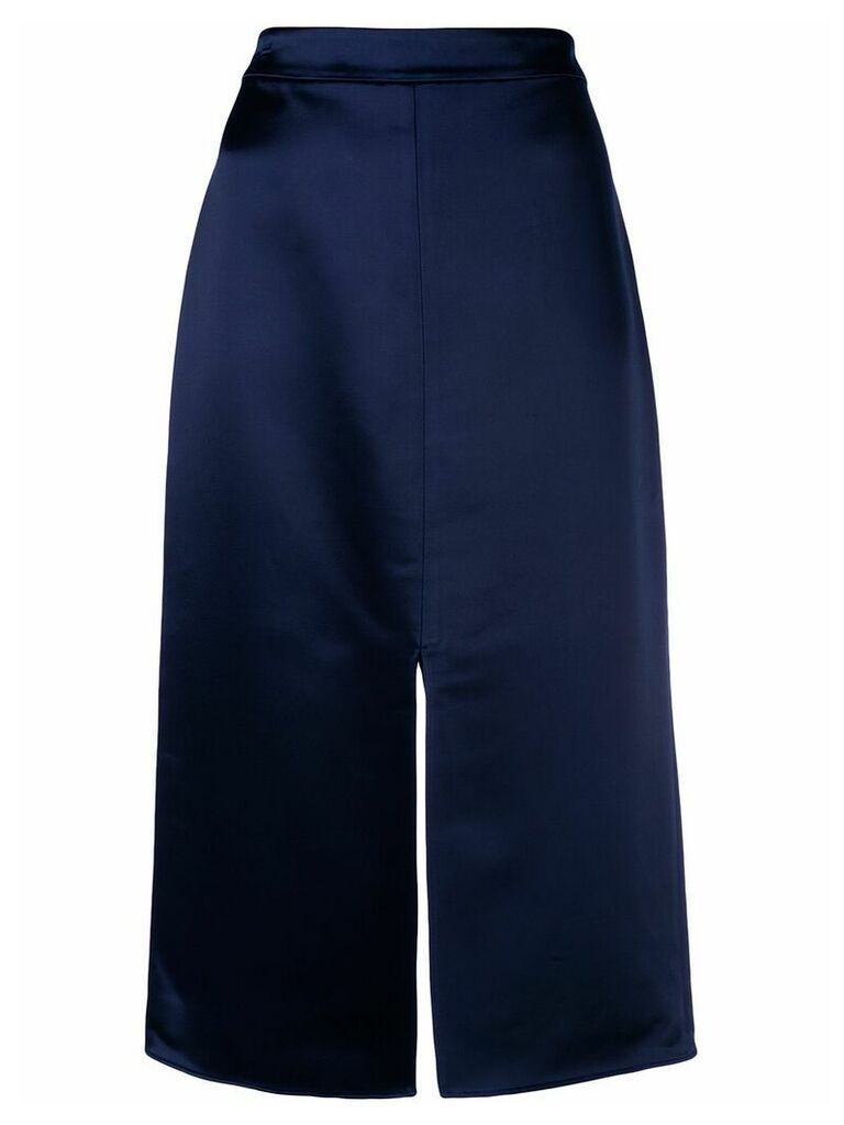 Tibi front slit pencil skirt - Blue