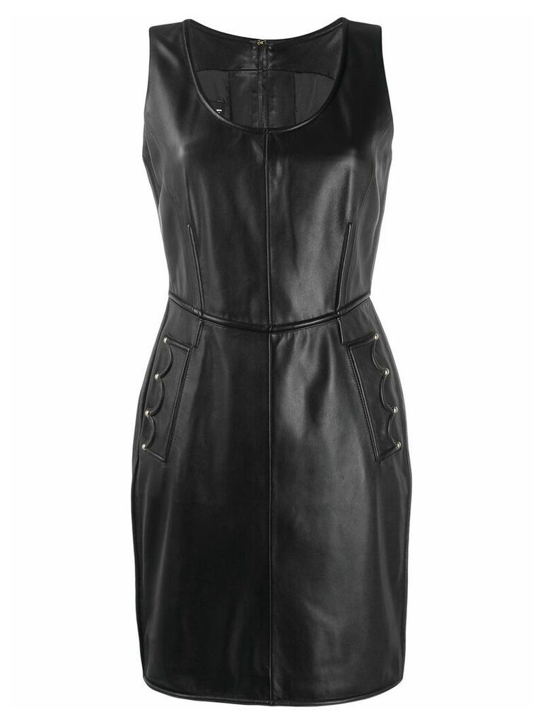 Boutique Moschino sleeveless fitted mini dress - Black