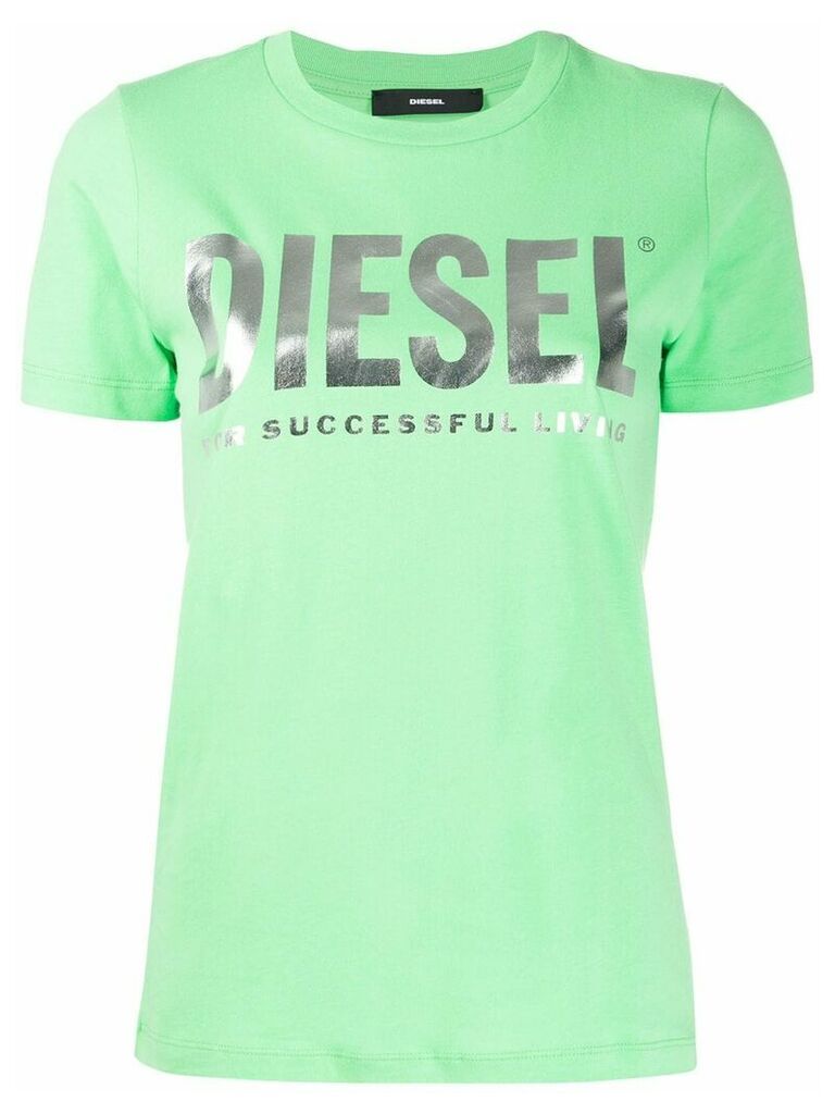 Diesel PVC lettering and slogan T-shirt - Green