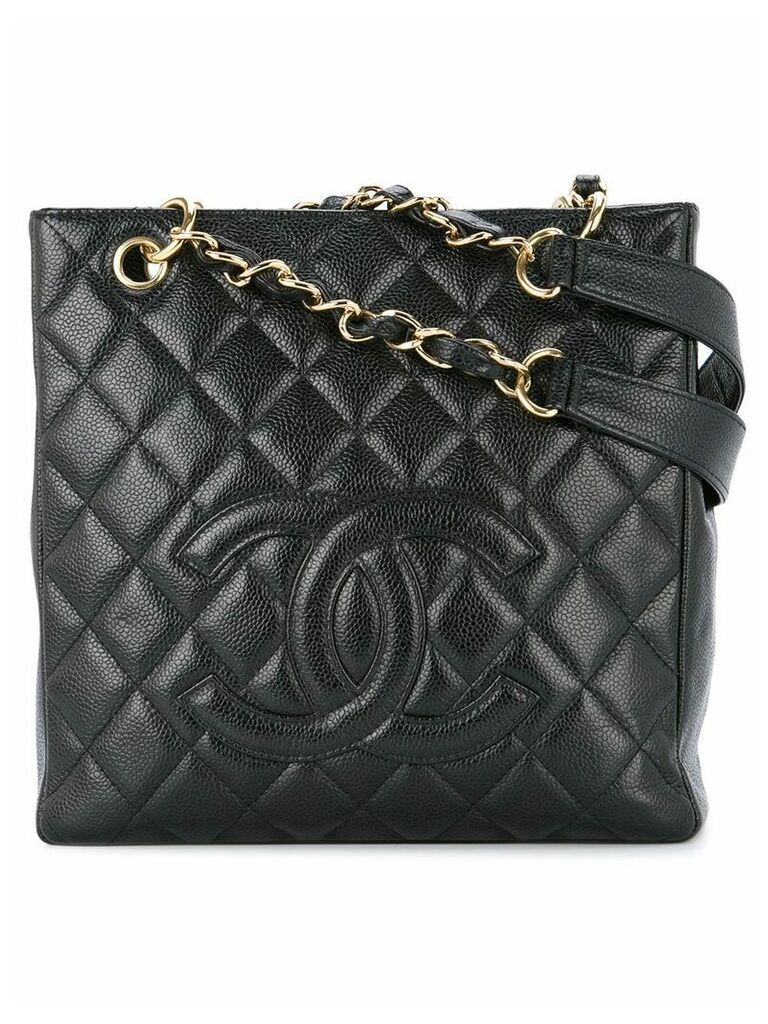 Chanel Pre-Owned 2003-2004 Quilted chain handbag - Black