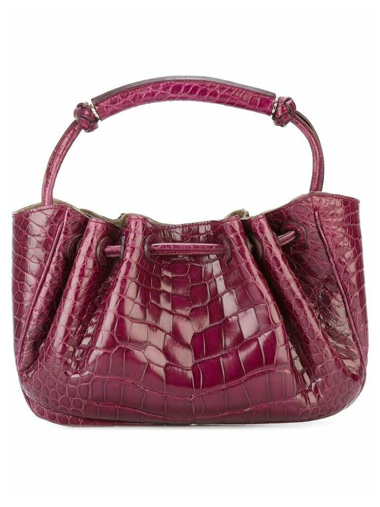 Giorgio Armani Pre-Owned embossed clutch bag - PINK