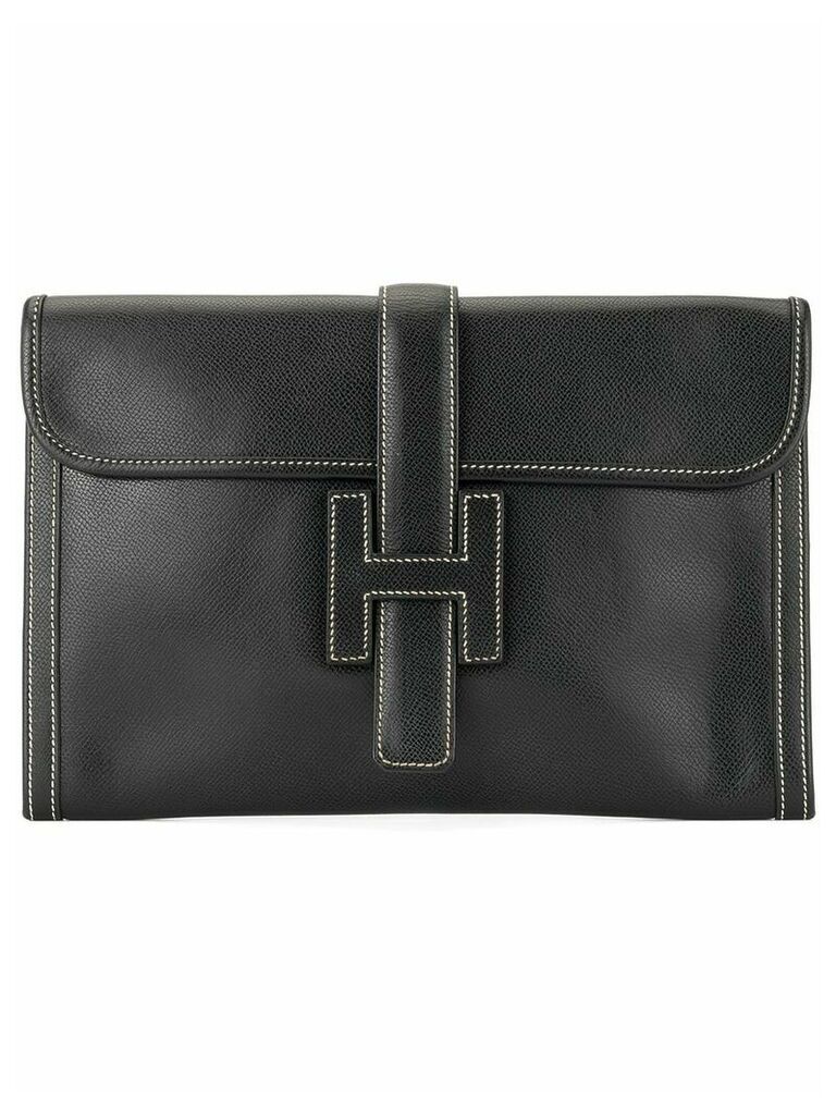 Hermès Pre-Owned 2001 Jige PM clutch hand bag - Black