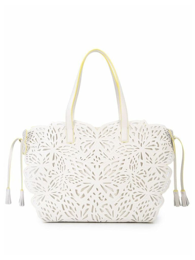 Sophia Webster cut out tote bag - White