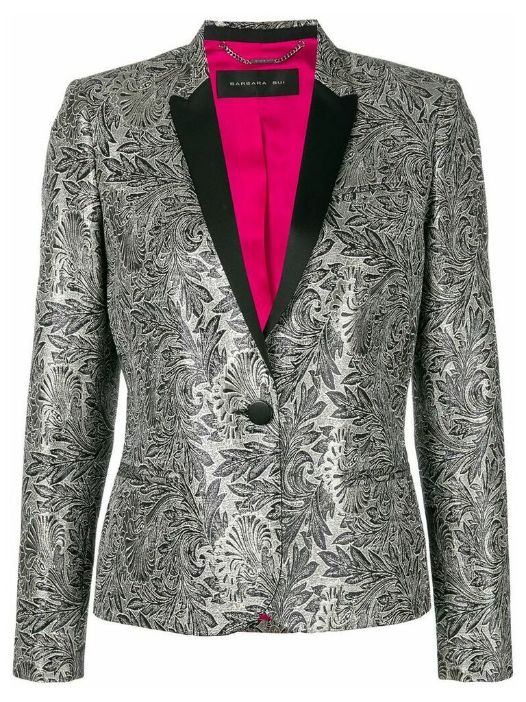 Barbara Bui embroidered fitted blazer - Grey