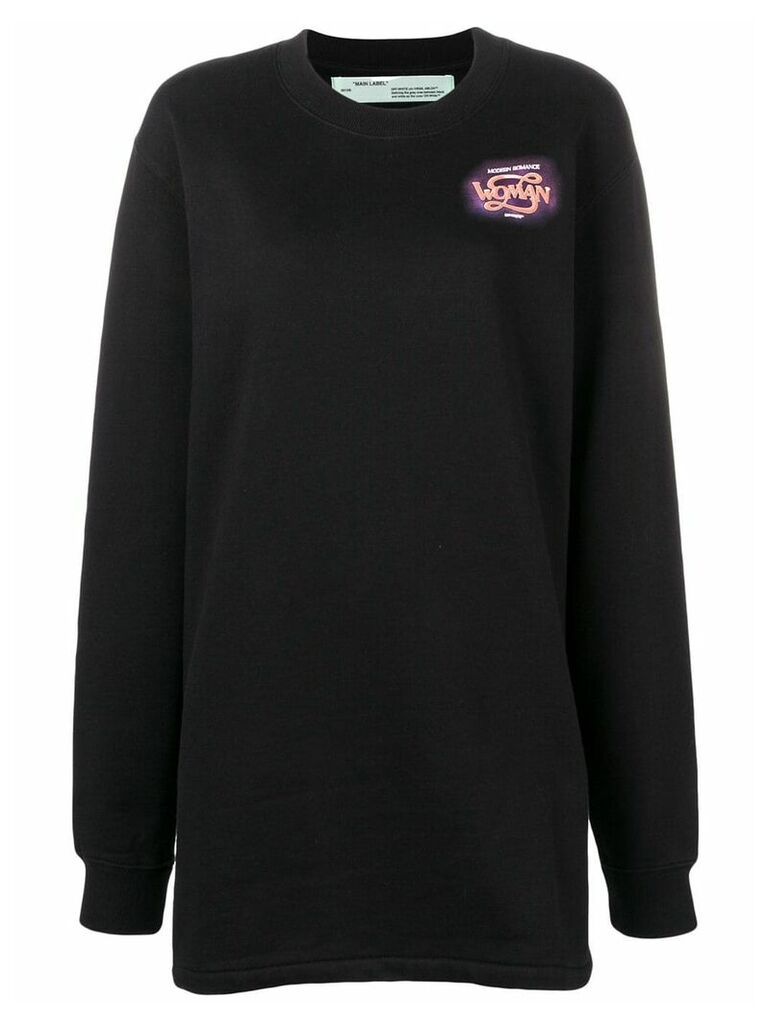 Off-White Woman logo sweater - Black