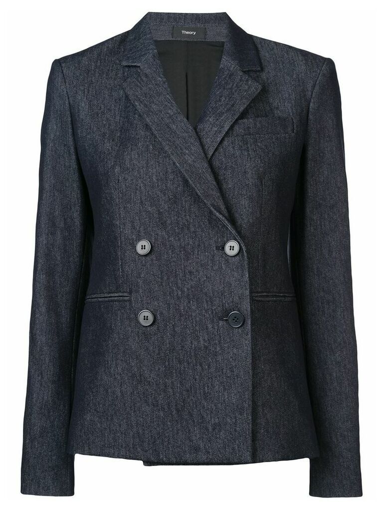 Theory double breasted blazer - Blue