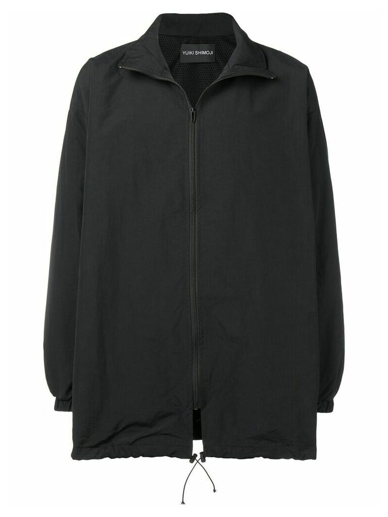 Yuiki Shimoji print patch windbreaker jacket - Black