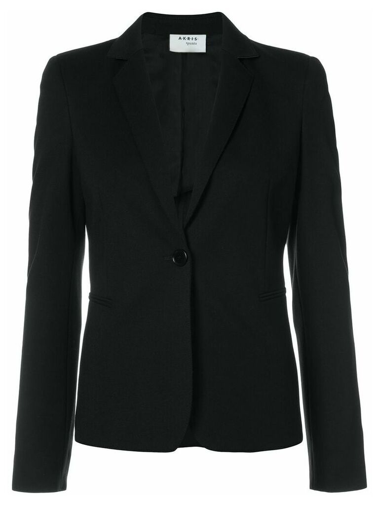 Akris Punto fitted single-breasted blazer - Black