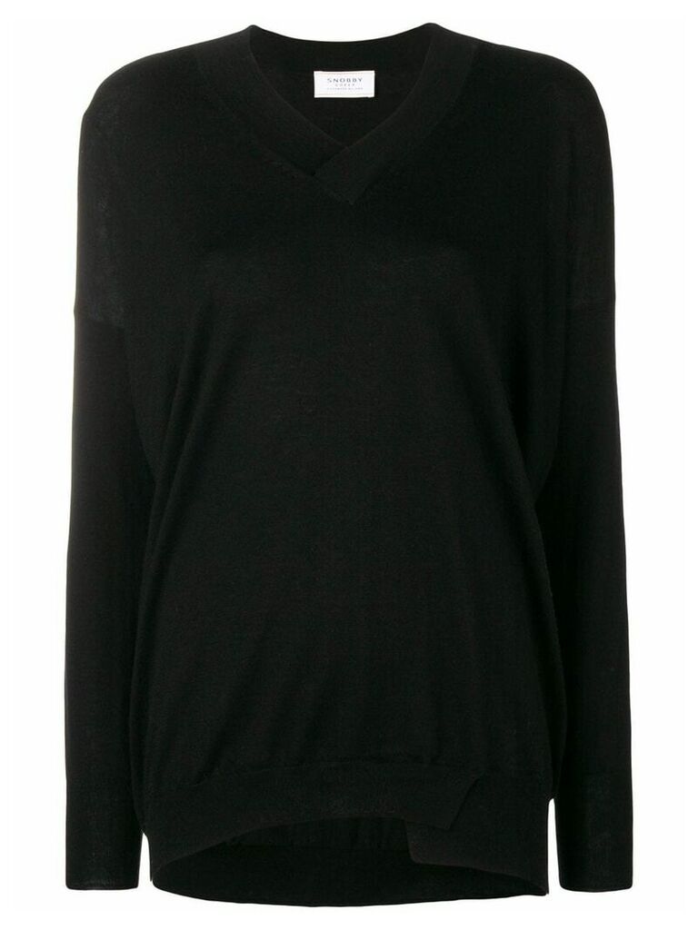 Snobby Sheep knitted long sleeved top - Black