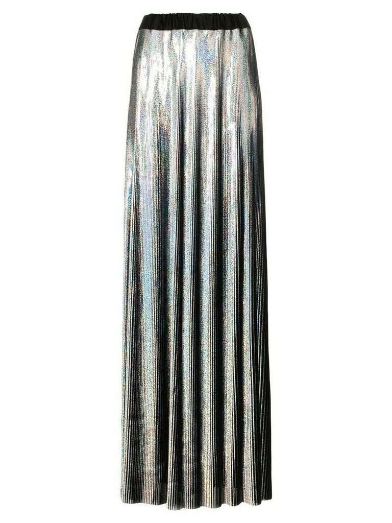 Balmain holographic pleated skirt - Metallic