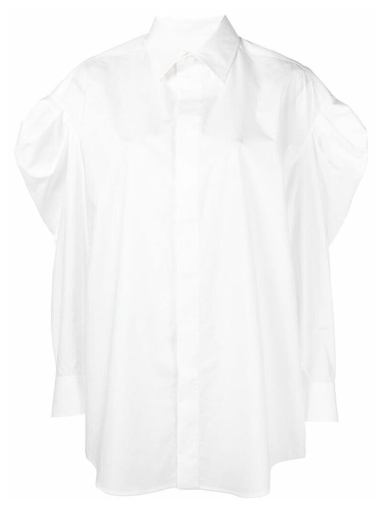 Melampo oversized sleeve shirt - White