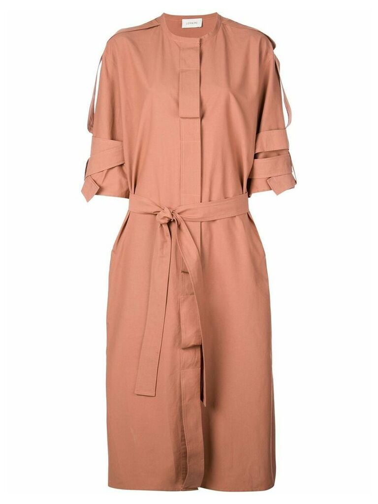 Lemaire strap details coat-dress - Pink