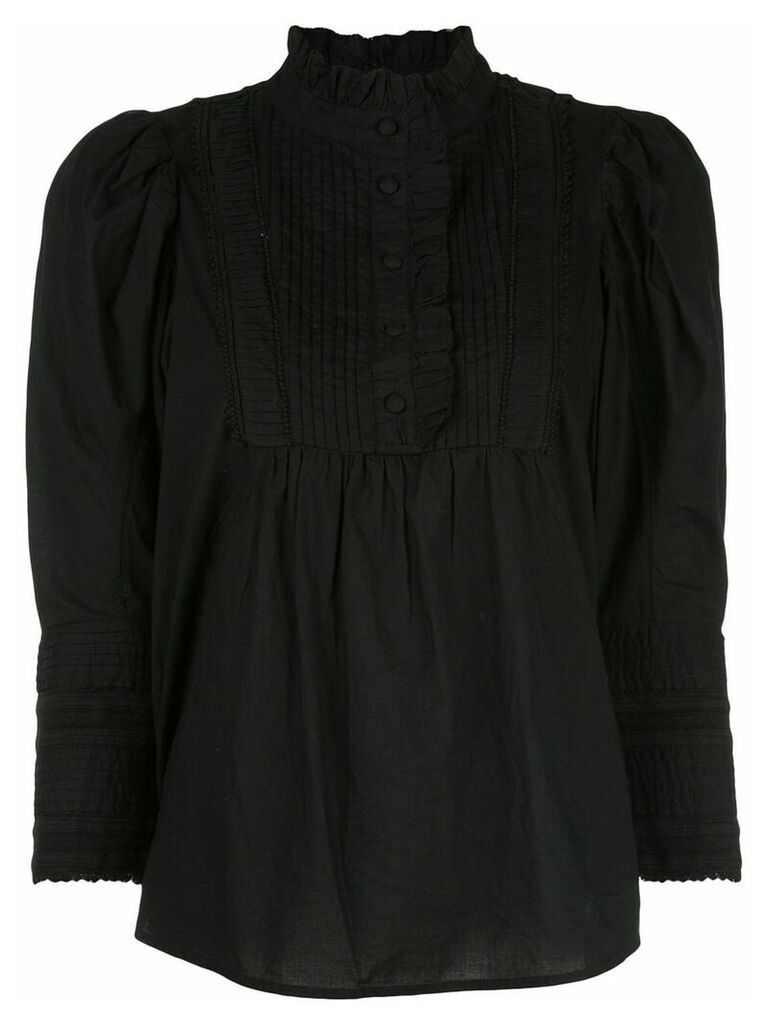 Sea ruffled blouse - Black