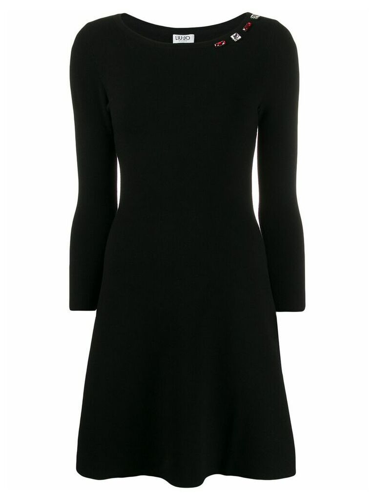 LIU JO short flared dress - Black