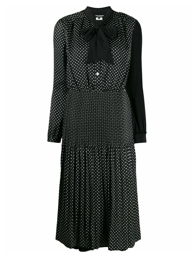 Junya Watanabe polka-dot print dress - Black